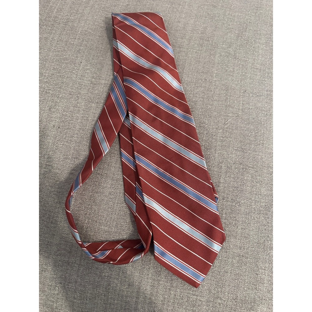 Brooks Brothers Necktie Burgundy Striped Business Career Interview